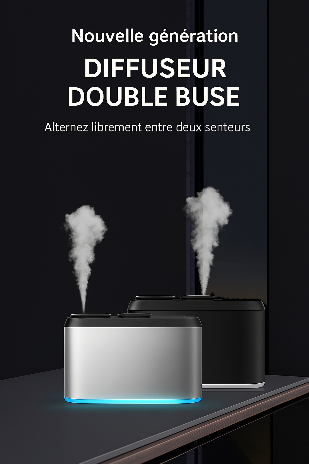 Diffuseur d’huiles essentielles Bluetooth – Purificateur d’air & Aromathérapie maison | MonConfortZen