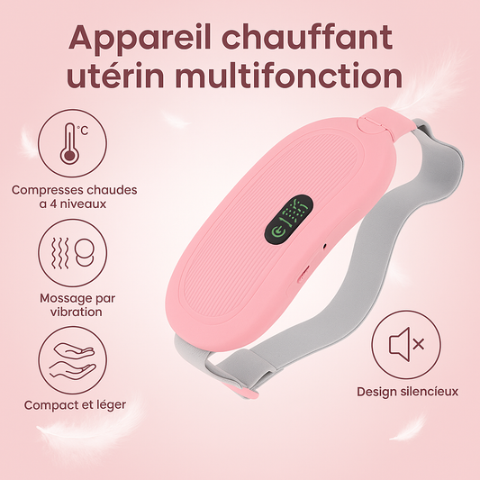 Ceinture Chauffante Menstruelle – Soulagement Instantané - Massage Relaxant