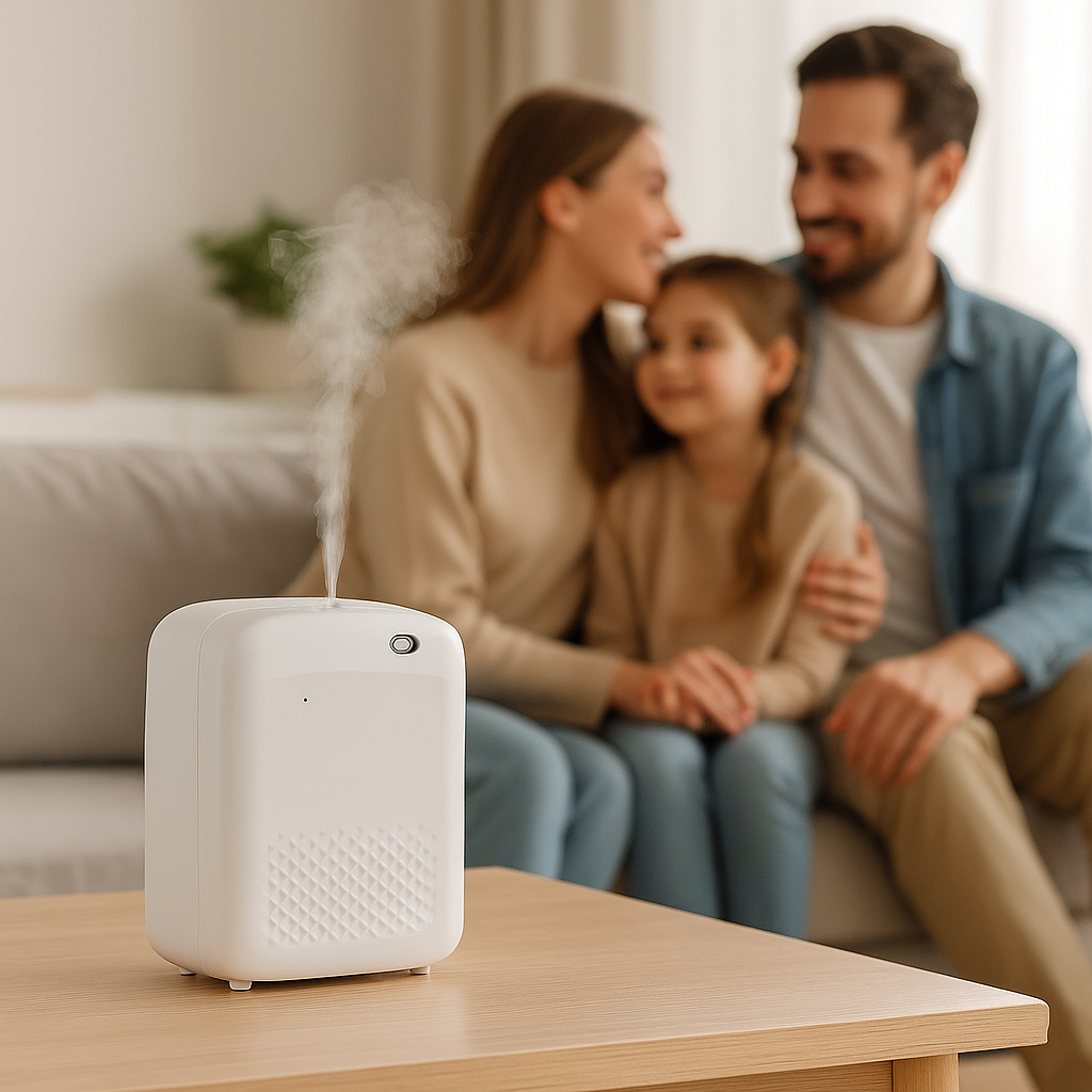 Diffuseur d’huiles essentielles connecté – Bluetooth & grande capacité 500m³ | MonConfortZen