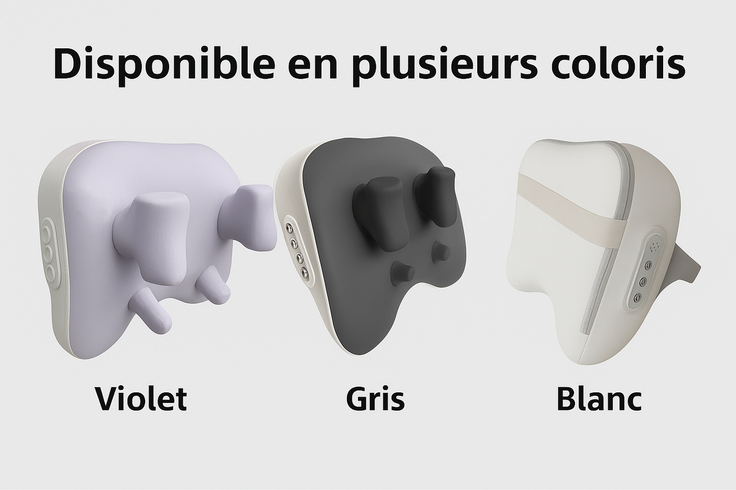 👉 Masseur Cervical Électrique Rechargeable – Shiatsu 3D avec Rouleaux Rotatifs & Chauffage