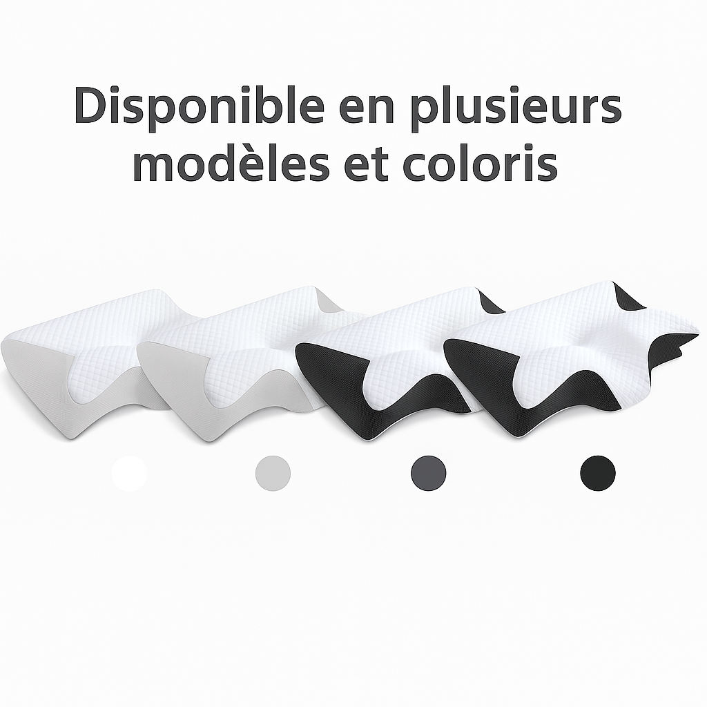 Oreiller Orthopédique Cervical Mémoire de Forme – Confort - Sommeil Réparateur