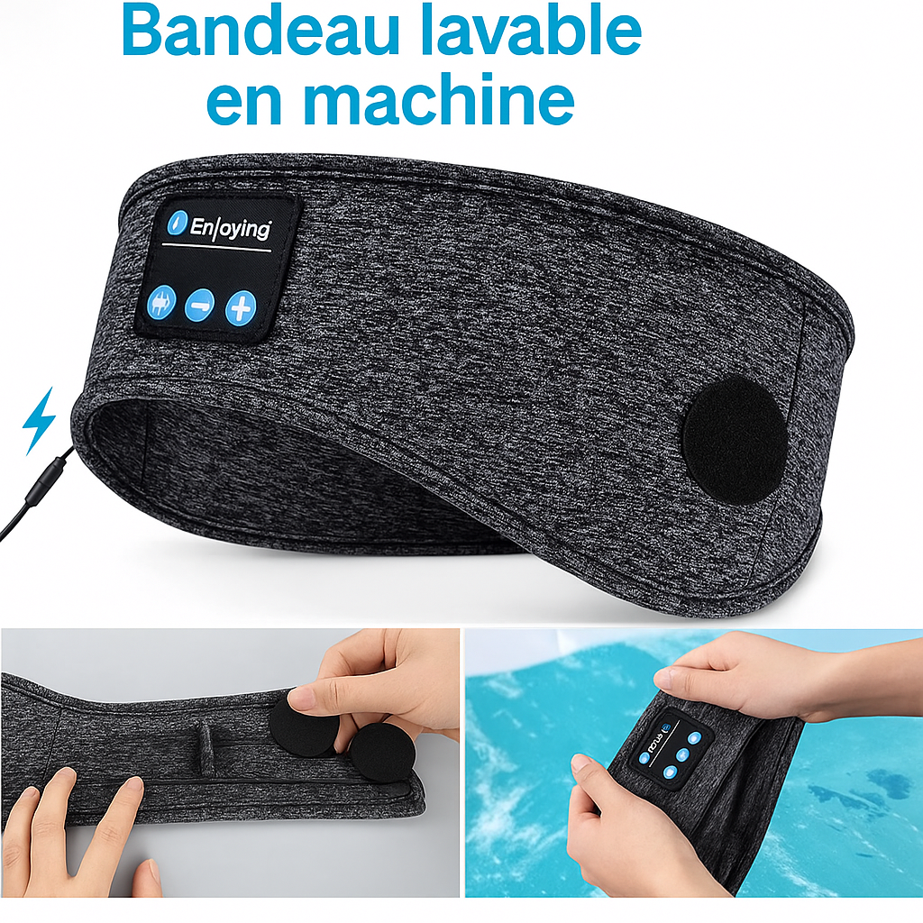 Bandeau Audio Bluetooth Xiaomi – Casque Sans Fil Confortable pour Sommeil - Sport