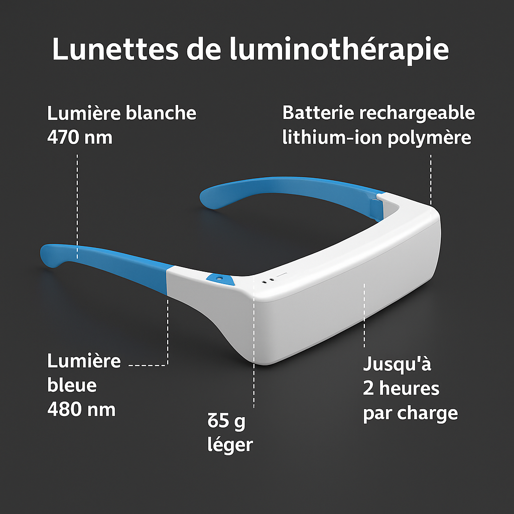 Lunettes de Luminothérapie – Améliorez Votre Humeur et Votre Énergie