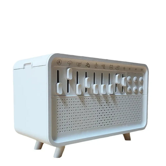 Enceinte Bluetooth HIFI 4-en-1 avec Bruits Blancs - Humidificateur - Veilleuse