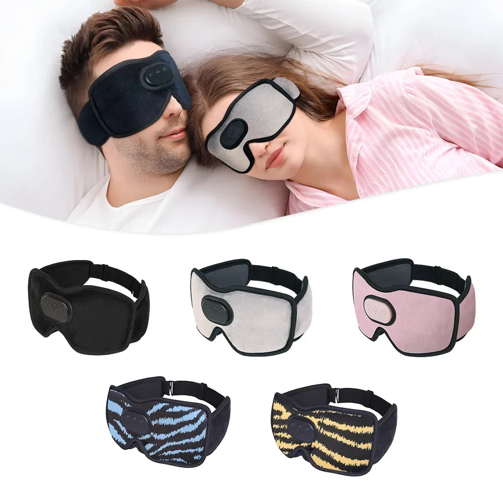 Masque de Sommeil Bluetooth Premium – Casque Audio Intégré 3D avec Réduction de Bruit