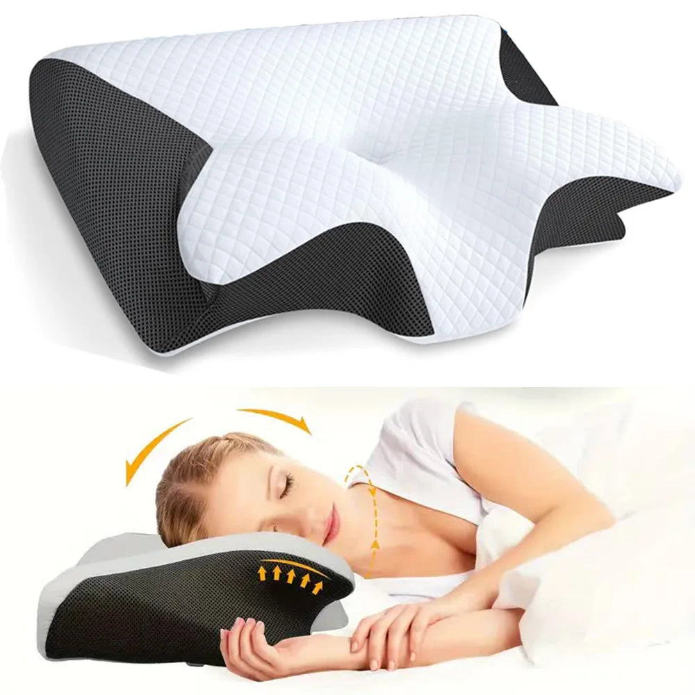 Oreiller Orthopédique Cervical Mémoire de Forme – Confort - Sommeil Réparateur