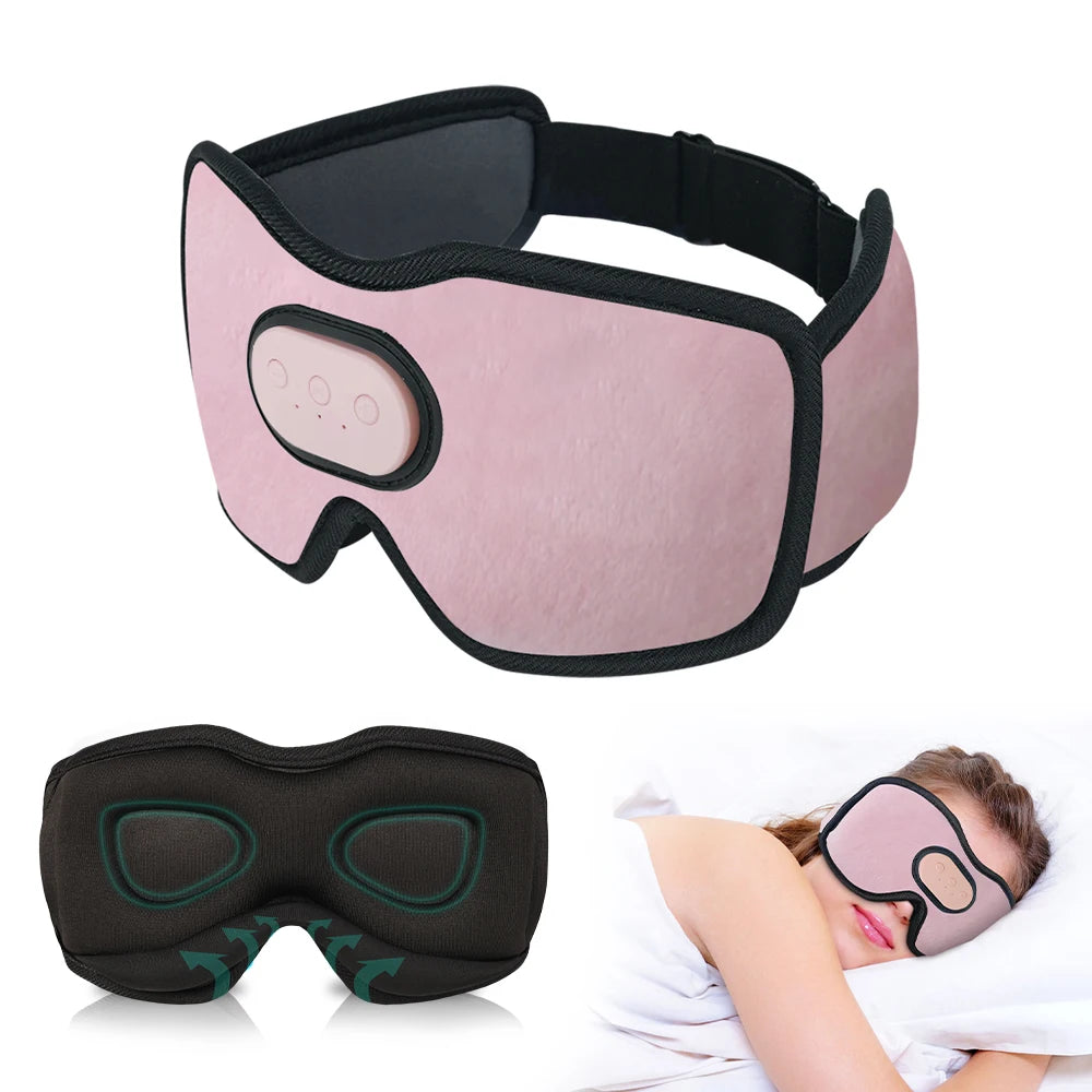 Masque de Sommeil Bluetooth Premium – Casque Audio Intégré 3D avec Réduction de Bruit